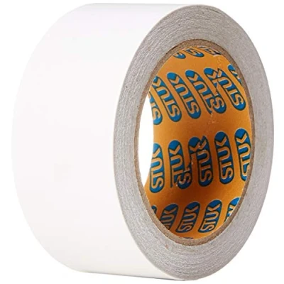 Image of STUK DBLE Side Tape WHT 50MMX25M