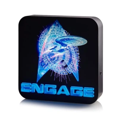 Image of Numskull Official Star Trek 3D Logo Desk Lamp Wall Light for Bedroom, Office, Home, Study, Work Merchandise
