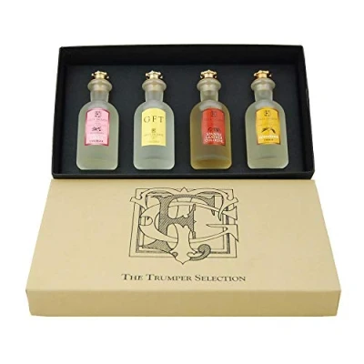 Image of Trumper Luxury Eau de Cologne Selection Gift Set Including 4 Fine Popular Fragrances (Extract of Limes, Sandalwood, Spanish Leather, GFT)