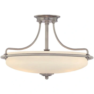 Image of Griffin 4 Light Semi Flush Ceiling Polished Chrome, E27
