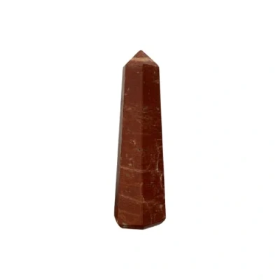 Image of VIE Small Obelisk Tower, 7x2x1cm, Red Jasper, Natural, One Size