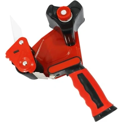 Image of WELSTIK Packing Tape Dispenser Gun, Strong for Boxes Moving House, Sealing Parcel Boxes, Red, 50mm Width