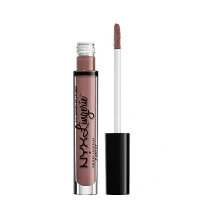 Image of NYX Professional Makeup Lip Lingerie Liquid Lipstick, Creamy and Matte Finish, Long Lasting, Vegan Formula, Shade: Bustier