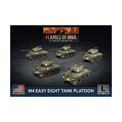 Image of Battlefront Miniatures Flames of War WW2: M4 Easy Eight Tank Platoon