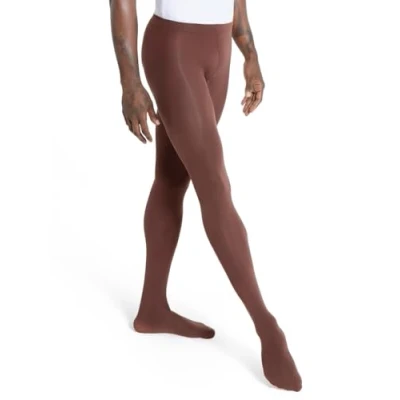 Image of Capezio Ultra Soft Transition Tight®, Tights For Women, Footless or Footed Women’s Dance Performance, Versatile &amp; Supportive Self Knit Waistband Java, S M (Small Medium)