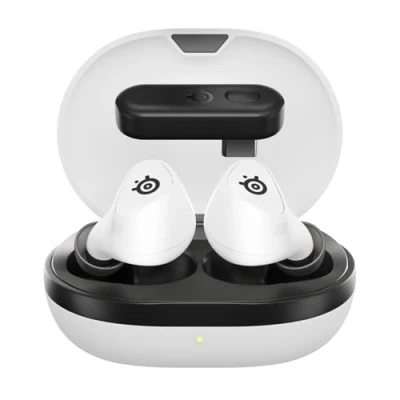 Image of STEELSERIES Arctis GameBuds Wireless Noise Cancelling Gaming Earbuds for PS5 White, White