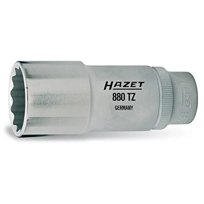 Image of HAZET 880TZ/10H 240 mm 12 Point Profile Socket Set Chrome Plated/Polished