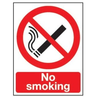 Image of Sitesafe NO Smoking Rigid PVC Sign 148 x 210mm