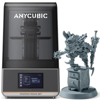 Image of ANYCUBIC Photon Mono M7 Resin 3D Printer, 150mm/h Printing Speed, 10.1 14K HD Screen Printer with Latest LighTurbo 3.0, Intelligent Assisted System, Size of 223*126*230mm