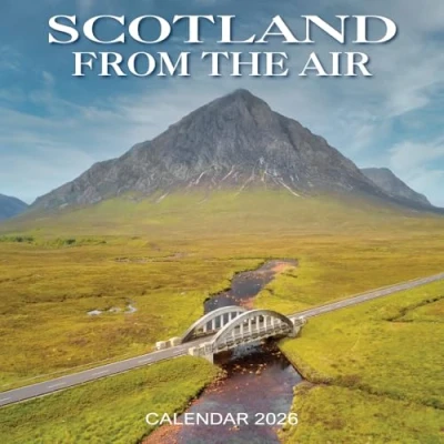 Image of 2026 Scotland Calendar: from the Air Square Wall Calendar Month to View 12 Months