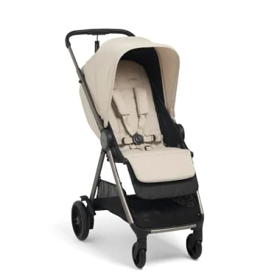 Image of Mamas &amp; Papas Libro, Lightweight Travel Stroller, Buggy, One Handed Fold, Compact Storage, Lie Flat Seat, Newborn to 4 Years, Morell