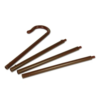 Image of Bristol Novelty BA218 Men 1 Piece Brown Size 172 cm Shepherds Staff 68&quot; High, One
