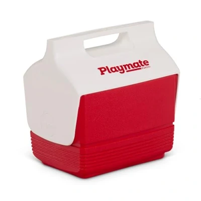 Image of Igloo Playmate Pal Mini Cool Box, Red and White 3 Litres