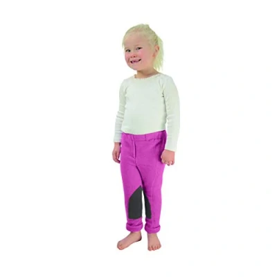 Image of Y H HY Fleece Tots Kids Jodhpurs X Large Pink Grey