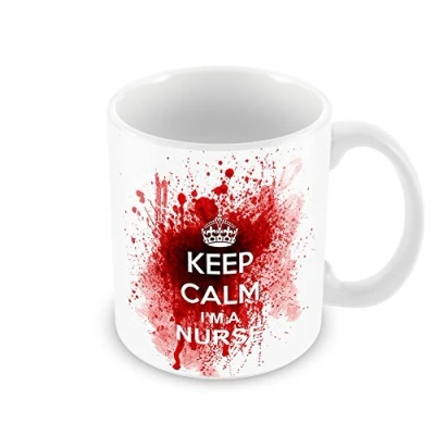 Image of Keep Calm I&#039;m A Nurse Bloody mug