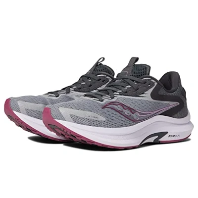 Image of Saucony Women&#039;s Axon 2 Running Shoe, Shadow/Quartz, 4 UK