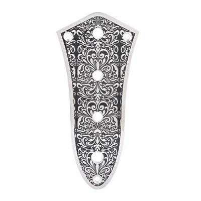 Image of Bass Control Plate, Jazz Switch Plate with Black Patterns for Guitars Electric Guitar Accessories