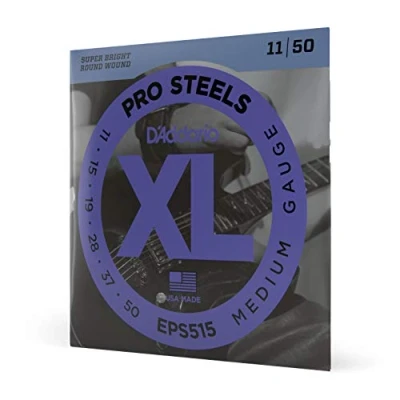 Image of D&#039;Addario Guitar Strings ProSteels Electric Round Wound Brighter, Crunchier, Increased Sustain EPS515 Medium, 11 50