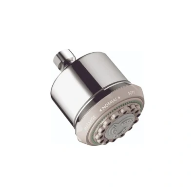 Image of Hansgrohe HG28496001 Clubmaster Showerhead, Chrome, 4.02 x 3.54 inches
