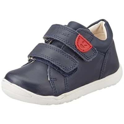 Image of Geox Baby B Macchia Boy First Walker Shoe, Navy, 2.5 UK Child