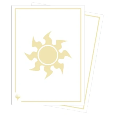 Image of Ultra PRO Mana 8 105ct Apex Deck Protector Sleeves Plains for Magic: The Gathering, Protect &amp; Store Collectible Cards, Sports MTG, D&amp;D Sized to Fit Standard Size Cards