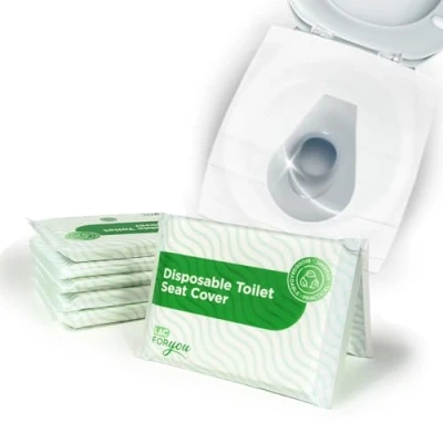 Image of LAC Disposable Toilet Seat Covers Flushable 60 PCS Paper Cover Travel Accessories for Kids and Adult