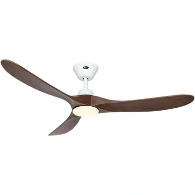 Image of CASAFAN Eco Genuino L Ceiling Fan, Rotor Blade 1520 mm, Walnut/Matt White