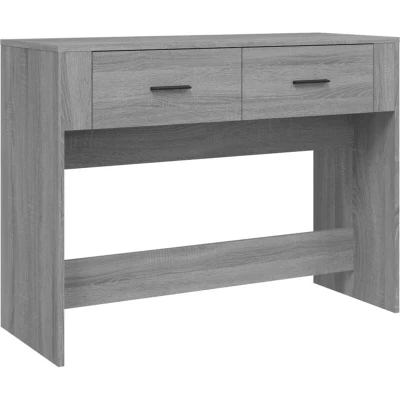 Image of vidaXL Console Table Grey Sonoma 100x39x75 cm Engineered Wood