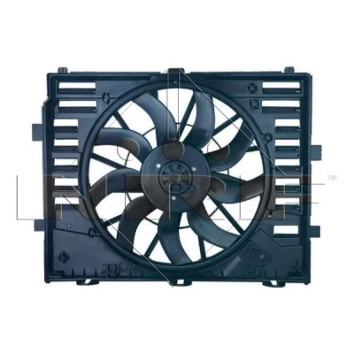 Image of 95810606130, 95810606131 Cooling fan NRF 47858 517mm 12V 850W with radiator shroud, Brushless Motor