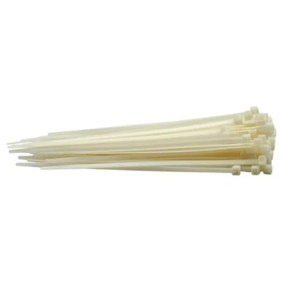 Image of Draper Cable Ties, 4.8 x 200mm, White (Pack of 100)