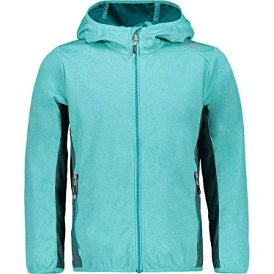 Image of CMP Unisex Children&#039;s Lightweight Melange Softshell Jacket with Fixed Hood
