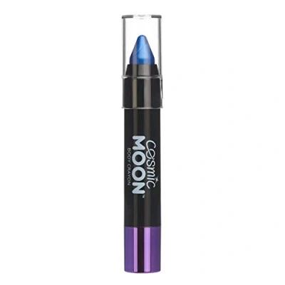 Image of Metallic Face Paint Stick Body Crayon for the &amp; by Cosmic Moon Blue Makeup Adults, Kids 3.2g