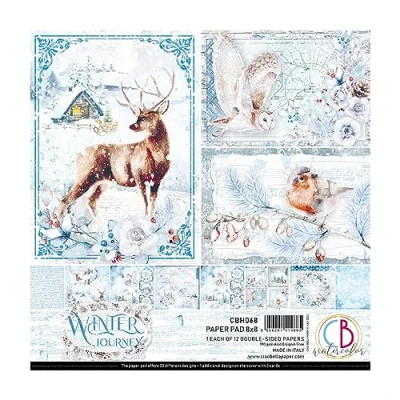 Image of Ciao Bella Winter Journey 8&quot;x8&quot; Paper Pad 190gsm