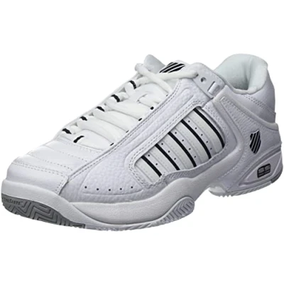 Image of K Swiss Performance Men&#039;s Defier RS Tennis Shoe, White/White/Black, 10 UK