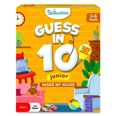Image of Skillmatics Card Game Guess in 10 Junior Inside My House, Stocking Stuffers, for Kids, Boys, Girls, Who Love Board Games &amp; Educational Toys, Gifts Ages 3, 4, 5, 6