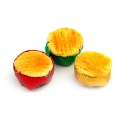 Image of MyTinyWorld Dolls House Miniature 3 Chip Shop Pies