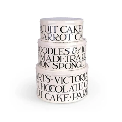 Image of Elite TINS Emma Bridgewater Black Toast Set of 3 Cake BT3146N
