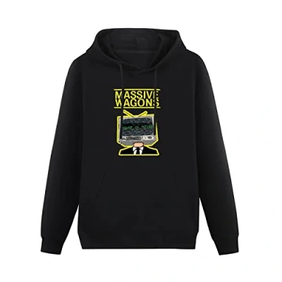 Image of Besiege Massive Wagons House of Noise Hoodies Pullover Hoody Black Sweatershirt L