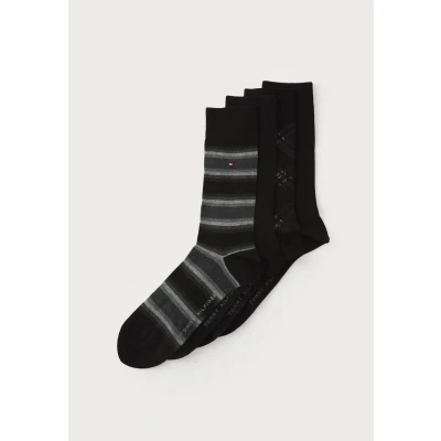 Image of Tommy Hilfiger MEN SOCK 4 PACK Socks, Men&#039;s, Size: 9 11.5, Black