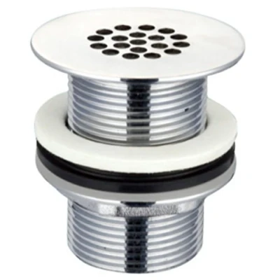 Image of Flat Grid 19 Hole Brass Basin Waste Without Overflow, Unslotted