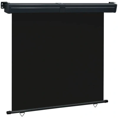 Image of vidaXL Balcony Side Awning 175x250 cm Black