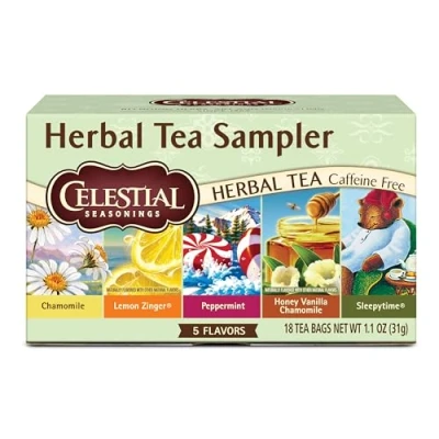Image of Celestial Seasonings Herbal Tea Sampler Bags, 20 Ct
