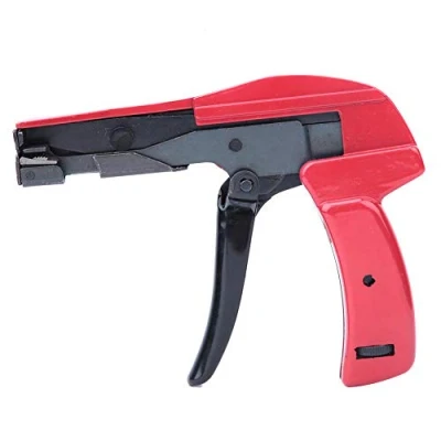 Image of Cable Tie Gun, Tensioning Tool Fastening and Cutting for 2.4 4.8mm Nylon Tie, Gun