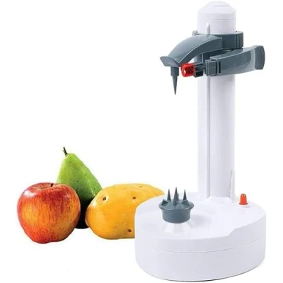 Image of Ecoodisk Electric Potato Peeler, Automatic Rotating Peeler Machine with 3 Blades, Peeling Fruits Vegetables Cutter Kitchen Tool