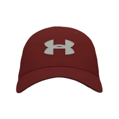 Image of Under Armour Men&#039;s Blitzing Cap Stretch Fit Hat, (840) Earthen Orange/White Clay, S M
