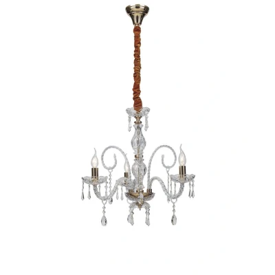 Image of MONALISA 3 Light Chandeliers Gold, Crystal 53x70cm