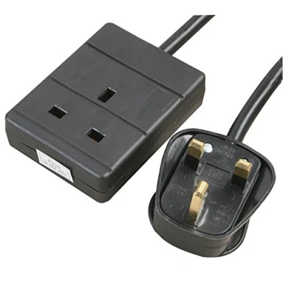 Image of PRO ELEC Extension Lead, 1 Socket, 3 Metres (Black)