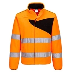 Image of Portwest PW2 Hi Vis Fleece Orange/Black Large