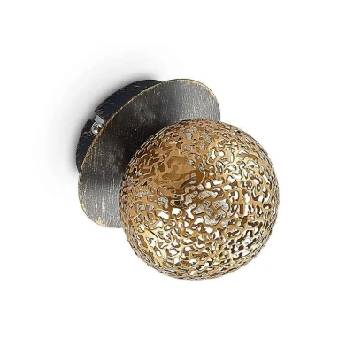 Image of Lucande Wall Light &#039;Evory&#039; dimmable in Gold Made of Metal for e.g. Living Room &amp; Dining (1 Source, G9) from Lighting, lamp
