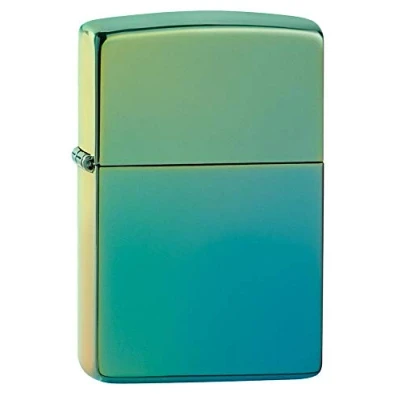 Image of Zippo High Polish Teal Pocket Lighter, One Size